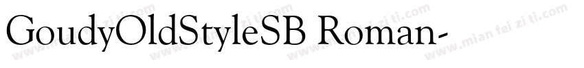 GoudyOldStyleSB Roman字体转换